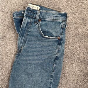 Abercrombie & Fitch Blue Straight Leg Jeans